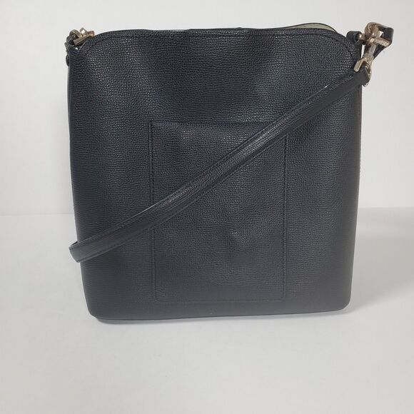 Kate Spade New York Darcy Small Bucket Bag Black Leather Gold Hardware Classic - Picture 4 of 15
